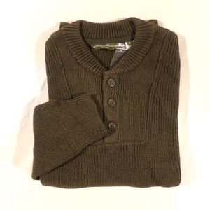 New Eddie Bauer Men's pull over sweater Sz L- Tall